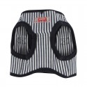 Harnais veste pour chien | PUPPIA BOBBY | Rayé marine : Taille:S. Cou 21 cm, Poitrail 31 cm