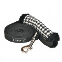 Laisse pour chien avec poignée fourrée | Puppia SHEPHERD M | Noir ou beige | 2m : Couleur:Noir