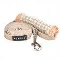 Laisse pour chien avec poignée fourrée | Puppia SHEPHERD M | Noir ou beige | 2m : Couleur:Beige