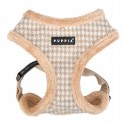 Harnais ajustable pour chien | PUPPIA SHEPHERD | Beige avec fourrure : Couleur:Beige, Taille PUPPIA:S. Cou 26 cm, Poitrail 33/49 cm