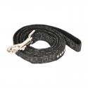 Laisse pour chien avec poignée fourrée | Puppia HEPATICA M | Noir ou beige | 2m : Couleur:Noir