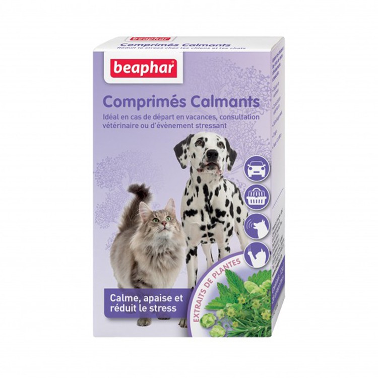 Boite De Comprimes Calmant Pour Chien Et Chat Contre Le Stress Et Les Problemes Comportementaux Beaphar Boite De Comprimes Calmant Pour Chien Et Chat Contre Le Stress Et Les Problemes Comportementaux Beaphar