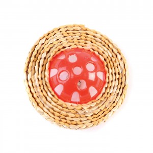 Jouet pour chat balle en sisal et grelot | 7 cm