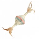 Bobby YOUPI | Jouet pour chat balle toupie en sisal | 12 cm : Couleur:Rose clair
