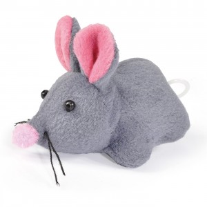 Jouet pour chat | Peluche souris vibrante à croquer