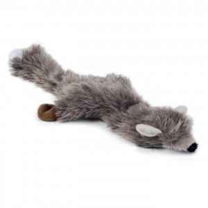 Peluche pour chien | Renard sans rembourrage avec pouic | 52 cm