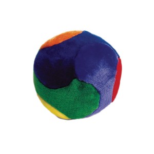 Balle peluche pour chien | multi couleur et couineur | 14 cm