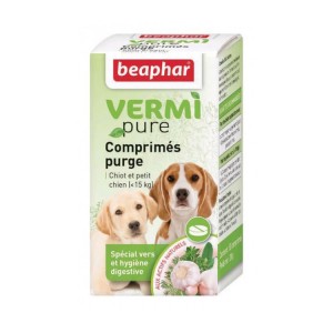 Boite de 50 comprimés purge aux plantes VERMIpure pour chien | BEAPHAR